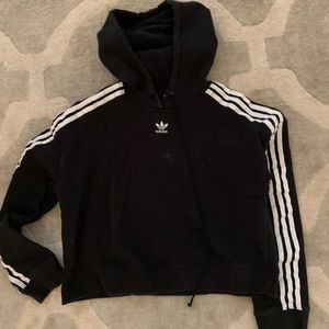 Adidas cropped classic womens hoodie